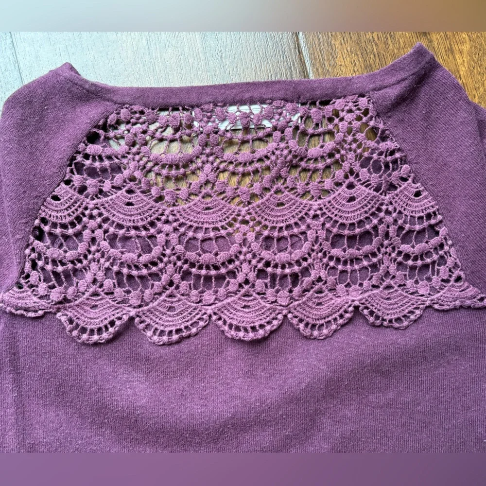 Anthropologie Sparrow lace-back cardigan sweater - size small - Picture 2 of 5